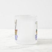 Stick Figuur Girl Vist T-shirts en cadeautjes Matglas Koffiemok (Center)