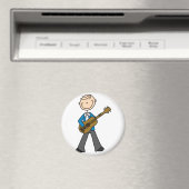 Stick figuur gitarist magneet (Insitu (Vaatwasser))