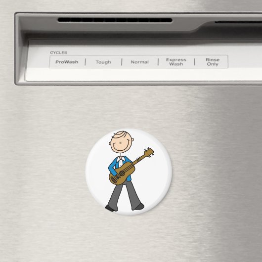 Stick figuur gitarist magneet (Insitu (Vaatwasser))