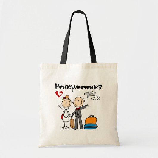 Stick Figuur Honeymooner T-shirts en cadeautjes Tote Bag (Voorkant)