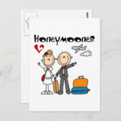 Stick Figuur Honeymooner T-shirts en geschenken Briefkaart (Voorkant / Achterkant)