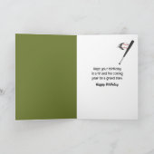 Stick figuur honkbalspeler kaart (Binnen)