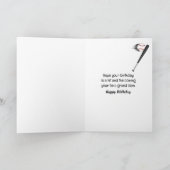 Stick figuur honkbalspeler kaart (Binnen)