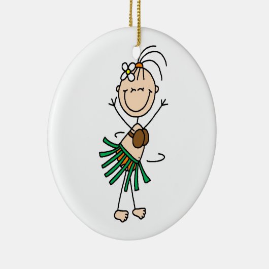 Stick Figuur Hula Dance Ornament (Rechts)