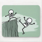 Stick figuur Humor voor 2026 Nieuwjaar Muismat (Voorkant)