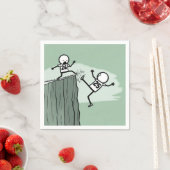 Stick figuur Humor voor 2026 Nieuwjaar Servet (Insitu)