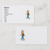 Stick Figuur Hunter Visitekaartje (Voorkant / Achterkant)