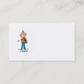Stick Figuur Hunter Visitekaartje (Achterkant)