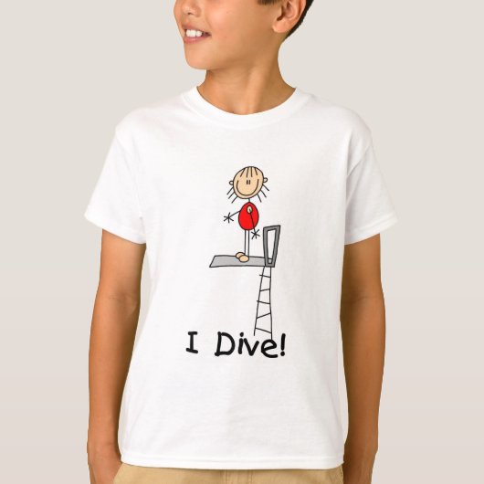 Stick Figuur I Dive Tshirts and Gifts (Voorkant)