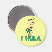Stick Figuur I Hula T-shirts en geschenken Magneet (Voorkant / Achterkant)