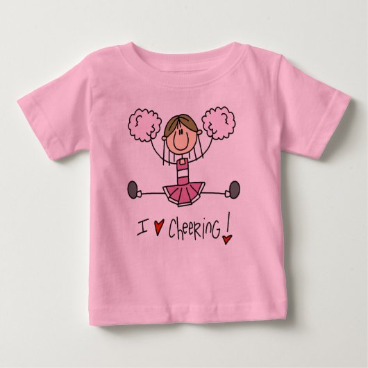 Stick Figuur I Love Cheering T-shirts and Gifts (Voorkant)