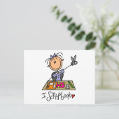 Stick Figuur I Scrapbook Tshirts and Gifts Briefkaart (Staand voorkant)