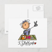 Stick Figuur I Scrapbook Tshirts and Gifts Briefkaart (Voorkant / Achterkant)