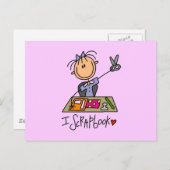 Stick Figuur I Scrapbook Tshirts and Gifts Briefkaart (Voorkant / Achterkant)