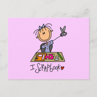 Stick Figuur I Scrapbook Tshirts and Gifts Briefkaart