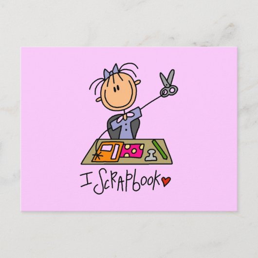 Stick Figuur I Scrapbook Tshirts and Gifts Briefkaart (Voorkant)