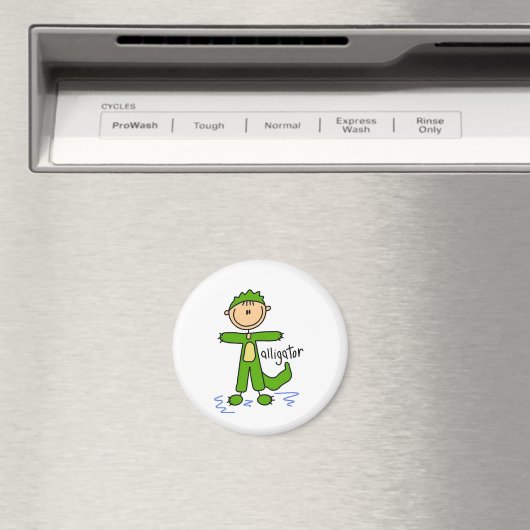 Stick figuur in alligator pak magneet (Insitu (Vaatwasser))