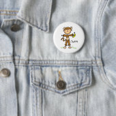Stick Figuur in Monkey Suit Button (In situ)