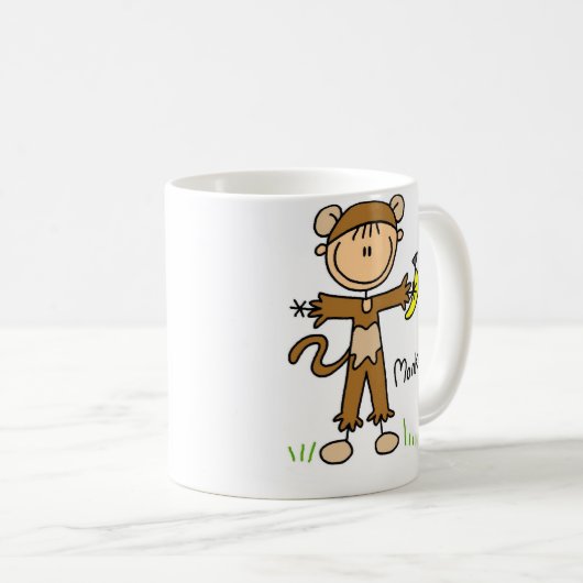 Stick Figuur in Monkey Suit Mok (Voorkant rechts)