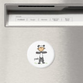 Stick figuur in panda pak magneet (Insitu (Vaatwasser))