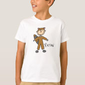 Stick Figuur in Raccoon Suit Shirt (Voorkant)