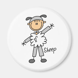 Stick Figuur in Sheep Suit Magnet
