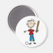 Stick figuur jongen magneet (Voorkant / Achterkant)