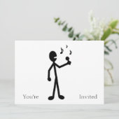 Stick-figuur Kaart (Staand voorkant)