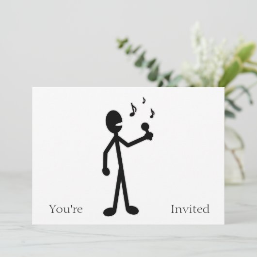 Stick-figuur Kaart (Staand voorkant)