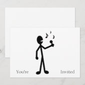 Stick-figuur Kaart (Voorkant / Achterkant)