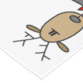 Stick Figuur Kerstmis Rendier Vakantie Tafelkleed (Gekanteld)