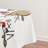 Stick Figuur Kerstmis Rendier Vakantie Tafelkleed (Voorbeeld)