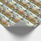 Stick figuur Kind honkbalspeler Cadeaupapier (Hoek)