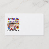 Stick Figuur Kinder Autism Bewustheid Visitekaartje (Achterkant)