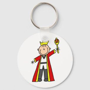 Stick Figuur King Sleutelhanger