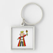 Stick Figuur King Sleutelhanger (Voorkant)