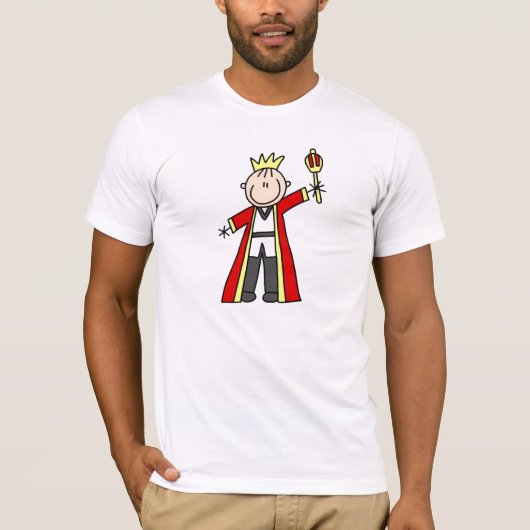 Stick Figuur King T-shirt (Voorkant)