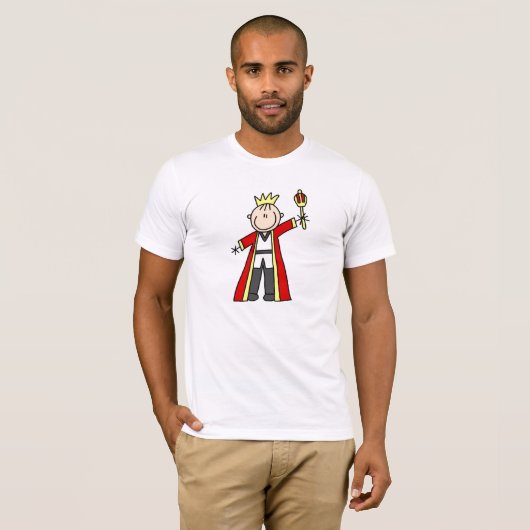 Stick Figuur King T-shirt (Voorkant volledig)
