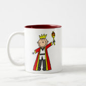 Stick Figuur King Tweekleurige Koffiemok (Links)