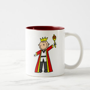 Stick Figuur King Tweekleurige Koffiemok