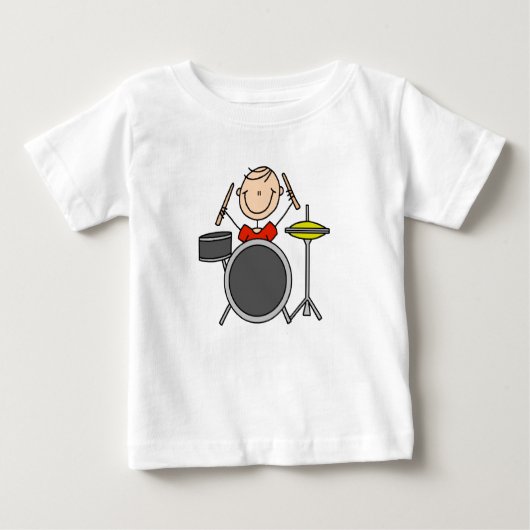 Stick Figuur Male Drummer T-shirts en cadeautjes (Voorkant)