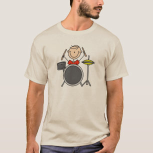 Stick Figuur Male Drummer T-shirts en cadeautjes
