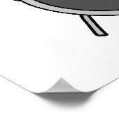 Stick Figuur Male Drummer T-shirts en cadeautjes Poster (Hoek)