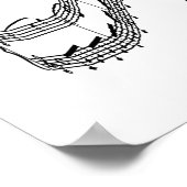 Stick Figuur Male I Sing T-shirts en cadeautjes Poster (Hoek)