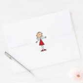 Stick figuur mam Sticker (Envelop)