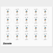 Stick figuur meisje doen handstands Stickers (Vel)
