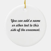 Stick Figuur Meisje Gitaarspeler T-shirts en gesch Keramisch Ornament (Achterkant)