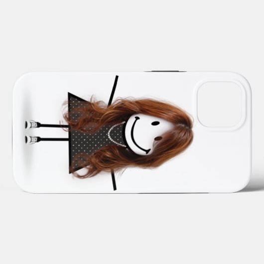 Stick figuur meisje in Sneakers met haar Case-Mate iPhone Case (Achterkant (horizontaal))
