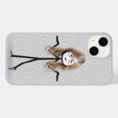 Stick figuur meisje met blond haar Case-Mate iPhone case (Achterkant (horizontaal))