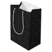 Stick Figuur meisje met Daisies Medium Cadeauzakje (Achterkant Gekanteld)